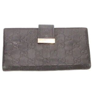 Gucci Bifold Wallet Leather Black GG Logo